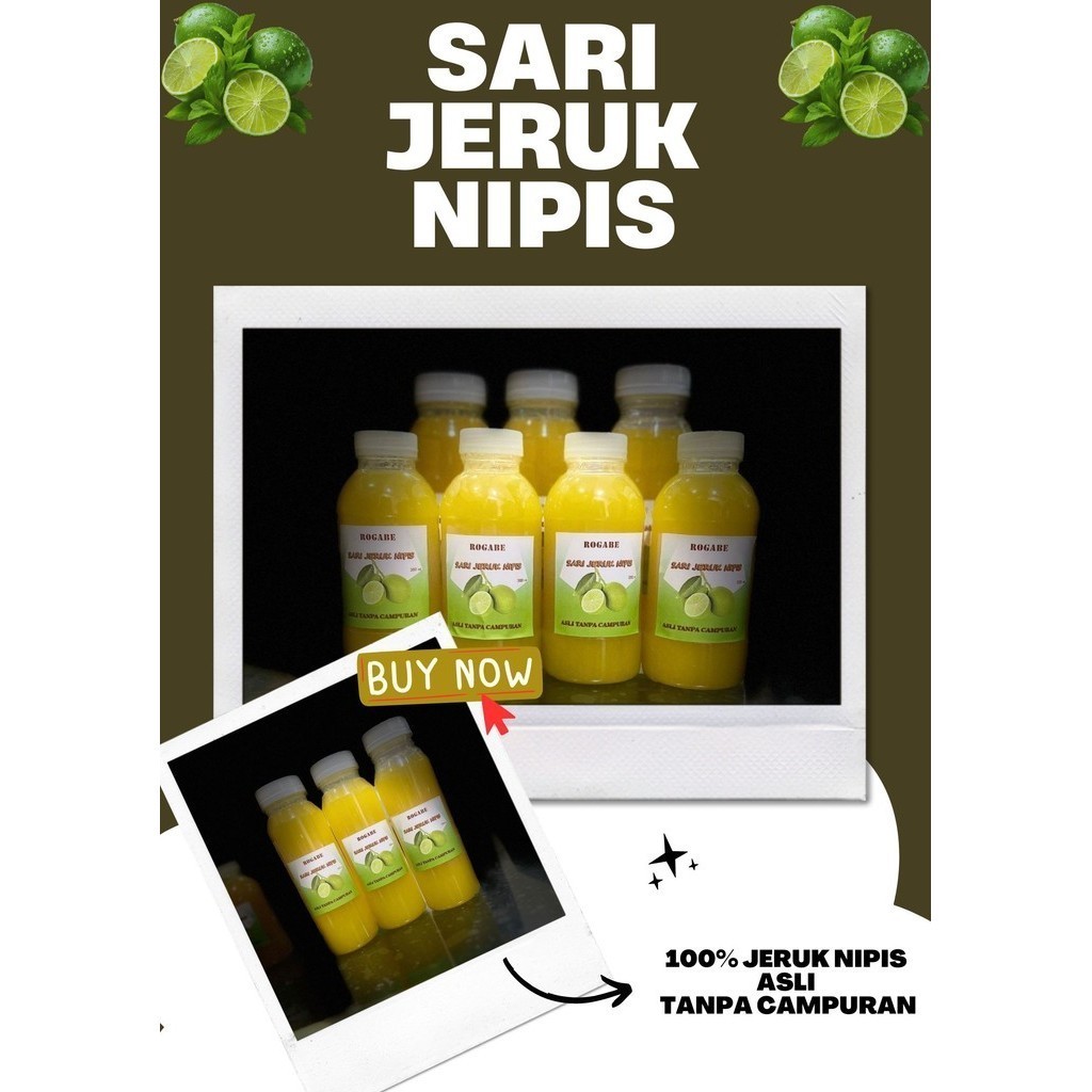 

Perasan Jeruk Nipis 100% Murni / Sari Jeruk Nipis / Original / S K