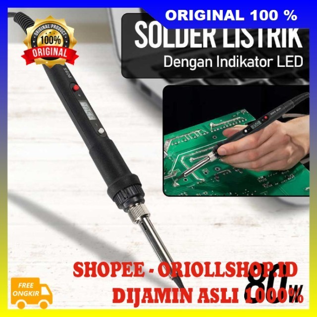 Solder Listrik Digital Solder Listrik Adjustable Solder Listrik 80watt Alat Solder Listrik 100% ASLI