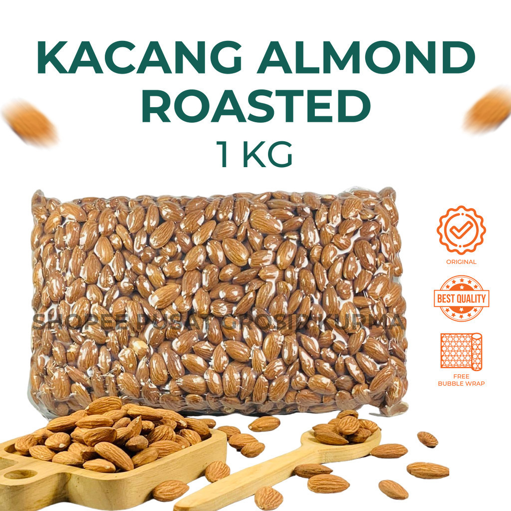 

ALMOND ROASTED 1KG KACANG ALMOND PANGGANG / ALMOND PANGGANG 1kg