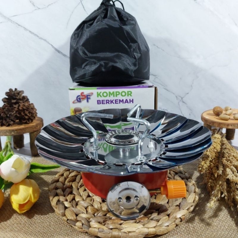 RT7UY KOMPOR CAMPING WINDPROOF CAMPING STOVE / KOMPOR ANTI BADAI / KOMPOR KEMBANG / KOMPOR MINI KEMB