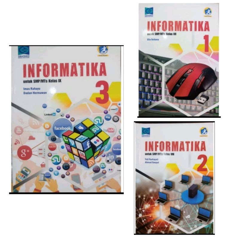 NEW Buku SMP Informatika Kelas 7 8 9 Grafindo