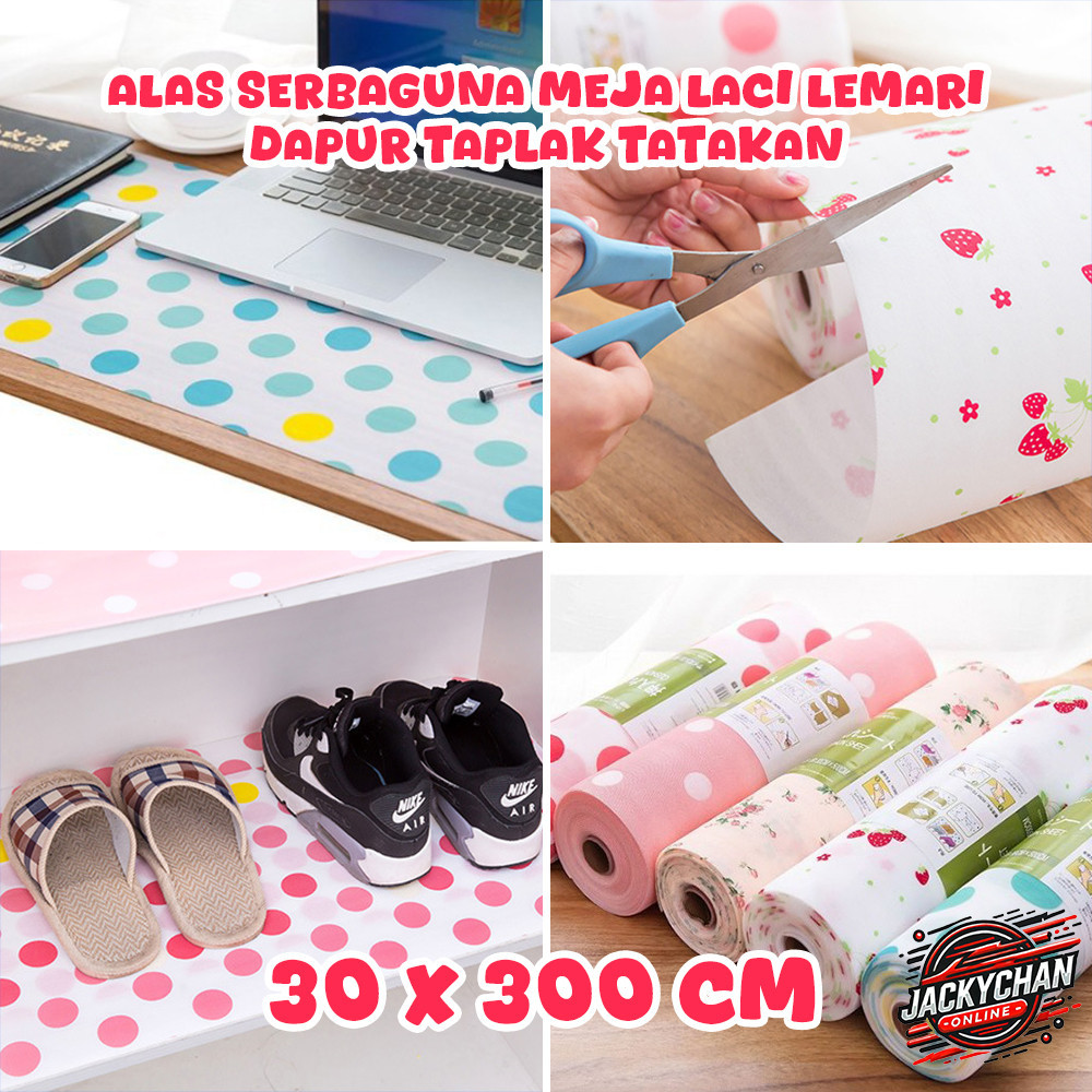 JC Alas Serbaguna 3 M untuk Meja Laci Lemari Dapur Taplak Serbaguna