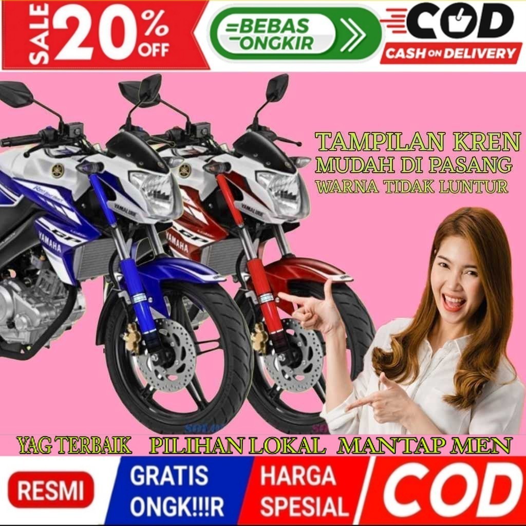 Modifikasi Motor Vixion New / Vixion Old Atas Bawah Cover Shock