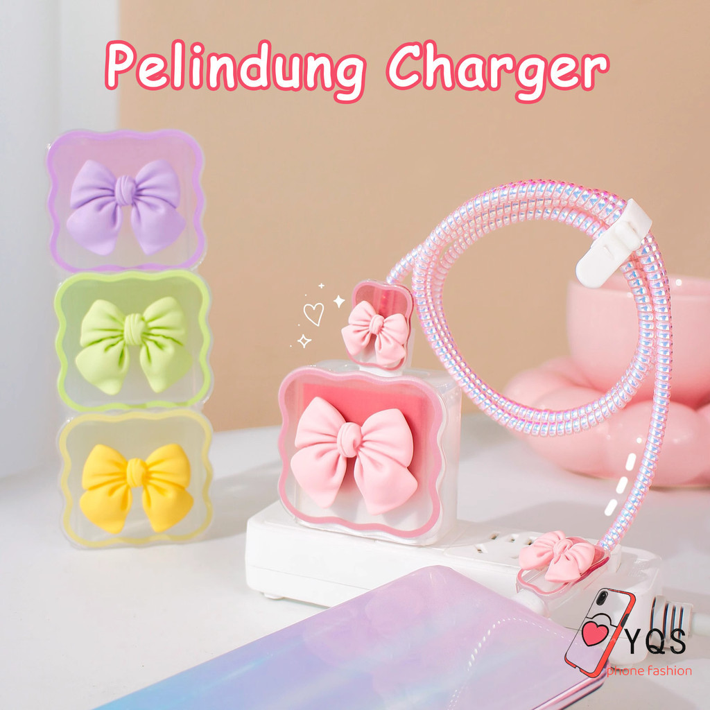 1 Set Pelindung Charger For Iphone 11 15 13 12 14 Cable Kabel Kepala 20W Untuk Charger Case