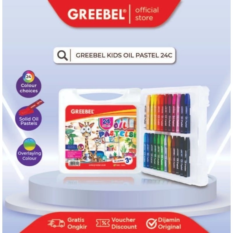 

GREEBEL Crayon 24 Warna / Oil Pastel Greebel 24 Warna