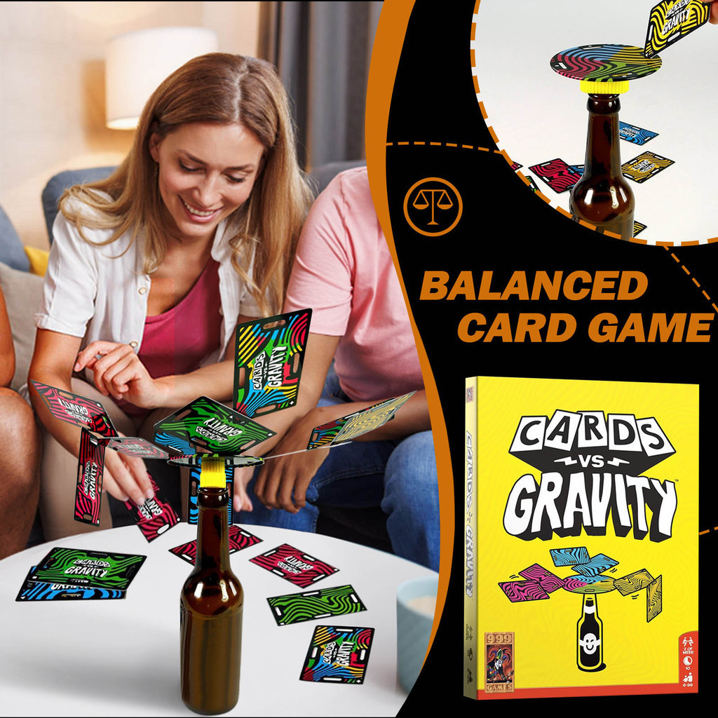 

Anti-Gravity Card Balance Travel Game A Fun Card Stacking Game Perfect For Vacations And Camping Funny Activitity Party Supplies