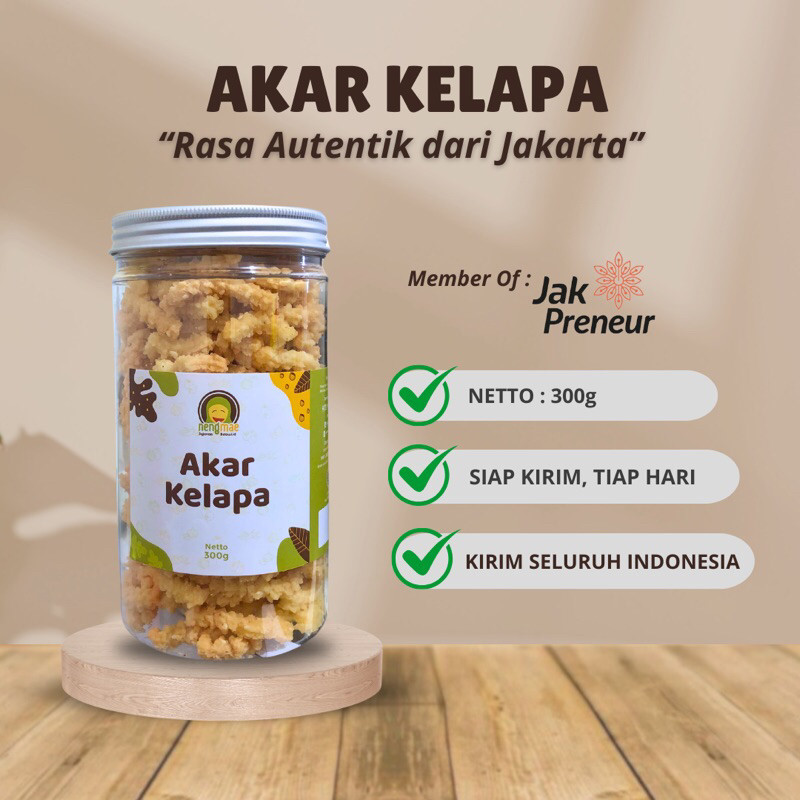 

FAHEL STORE Akar Kelapa Toples Besar Oleh Oleh Khas Jakarta |