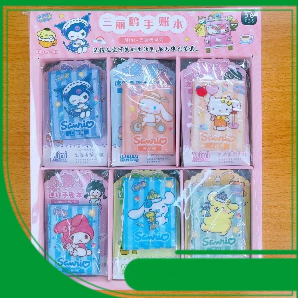 

Buku catatan mini kartun anak-anak 36 buku pembukuan kulit PU per kotak dengan pola yang lucu dan kaya notebook paper stationery scrapbook kecil aesthetic