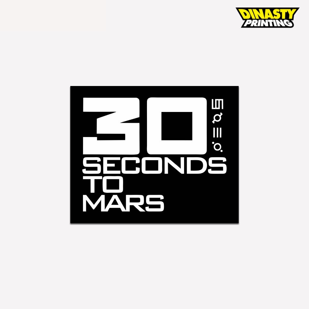 

STICKER PRINT CUT 30 SECOND TO MARS | STIKER BAND SERIES WATERPROFF