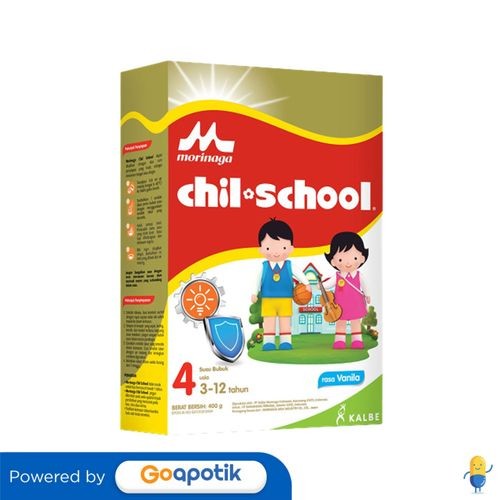 

Morinaga Chil School Usia 3-12 Tahun Rasa Vanila 400 Gram Dus