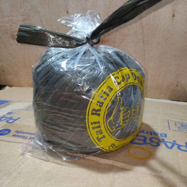 Tali rafia hitam ,tali plastik ,tali hitam