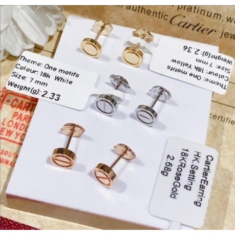 COD️18K SAUDI GOLD PAWNABLE CartierLOVE Screws and Earrings Brand New and Unused