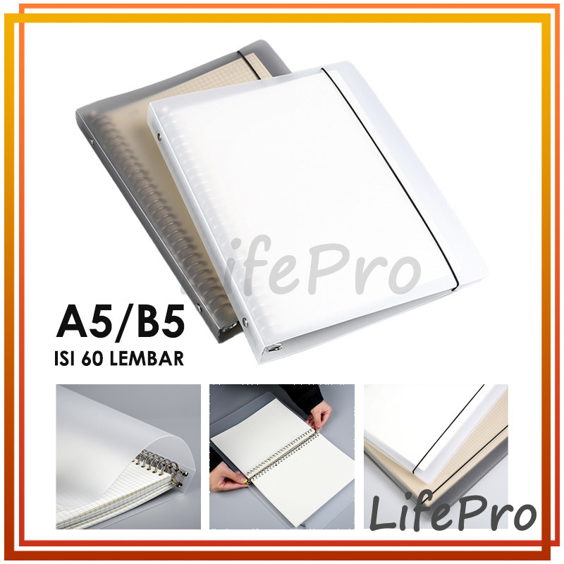 

Binder Note A5 B5 / Buku Binder / Kertas Buku Tulis Catatan Notebook Kuliah Sekolah