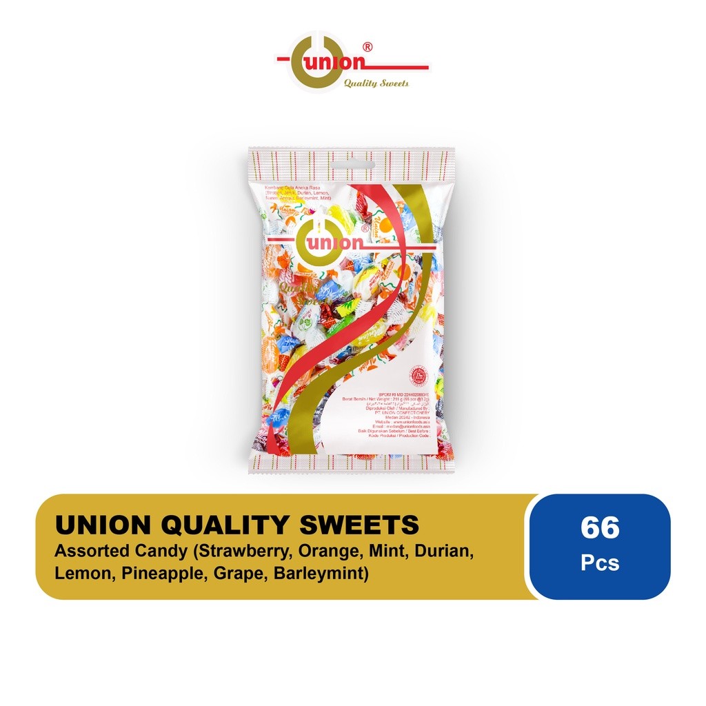 

UNION PERMEN ASSORTED 211 gram - Union Assorted Candy