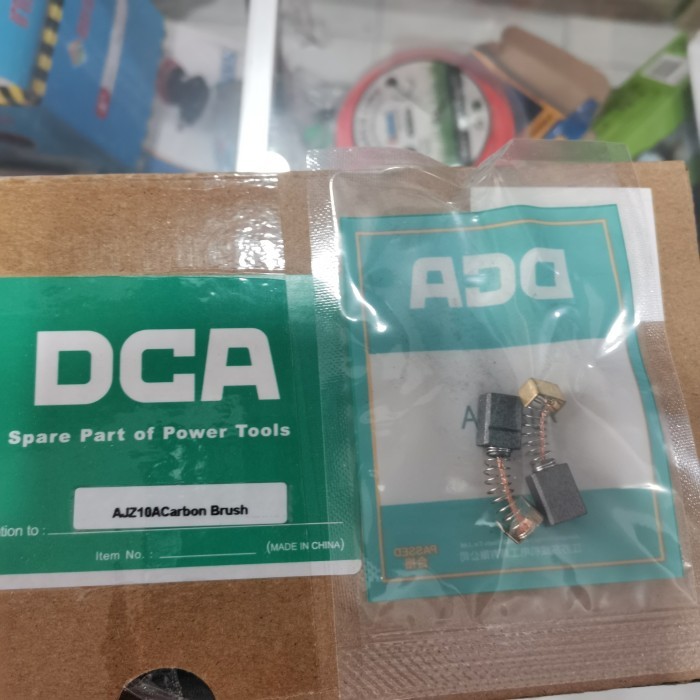 DCA ORIGINAL Carbon brush mesin bor AJZ10A bostel bor 10 mm dca ajz 10a areng bor listrik