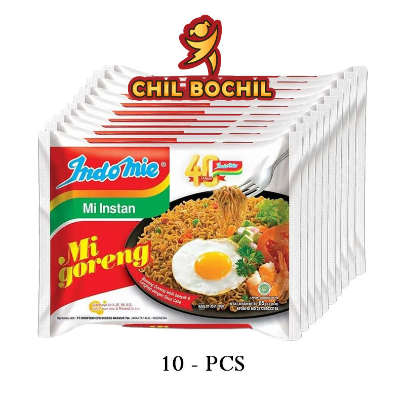 

10 PCS - INDOMIE GORENG BIASA- CHIL BOCHIL