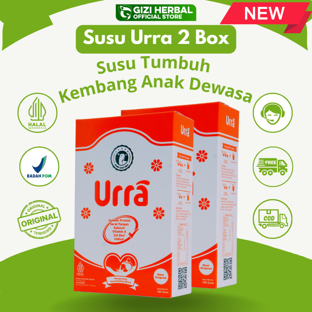 

Susu Urra 2 Box Original Susu Urra Penambah Berat Badan Anak