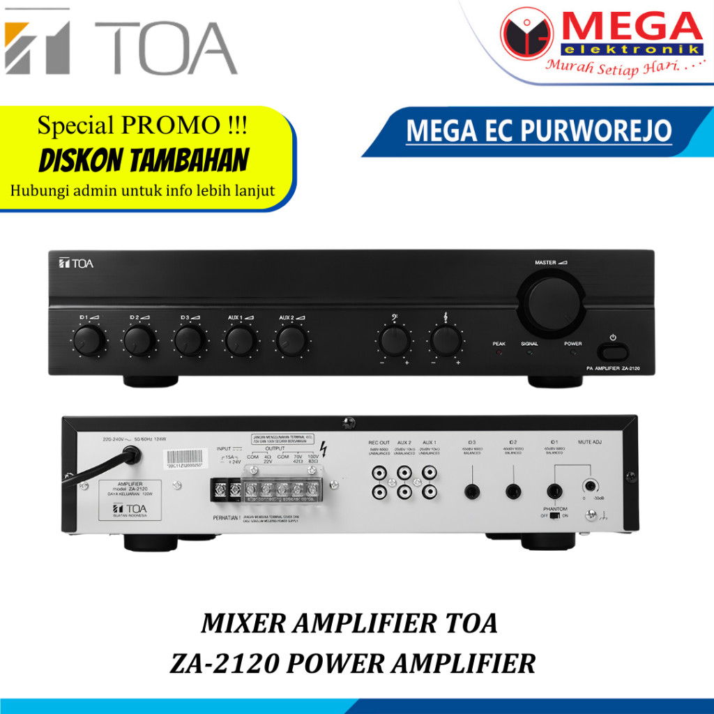 AMPLIFIER TOA  ZA-2120 MIXER AMPLIFIER 120 W ORIGINAL TOA 100% ORIGINAL