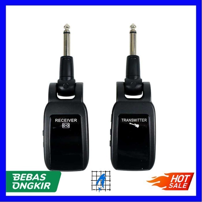 Wireless Guitar System Transmitter Receiver Gitar UHF