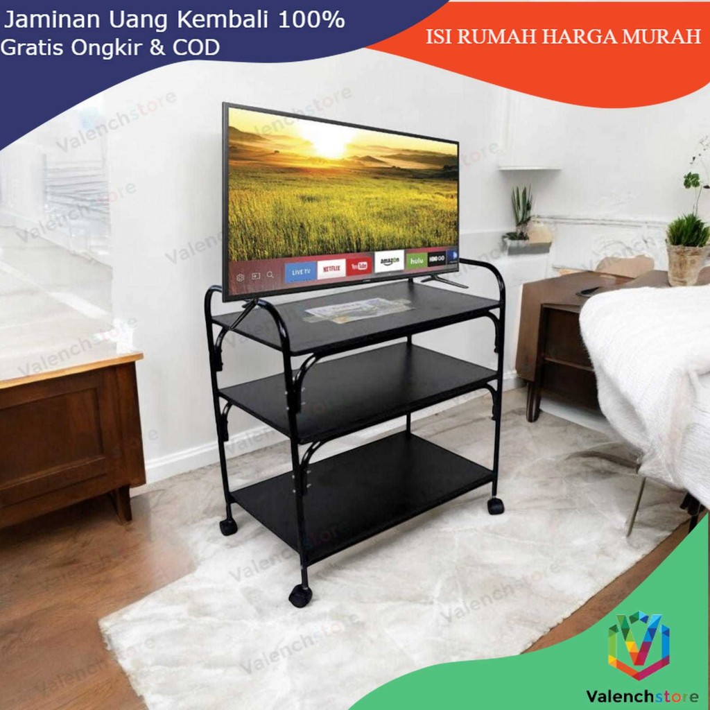 Tecnic_Capital Rak Tv Valenchstore/ Rak Galon / Rak Buku / Rak Tv Besi Dx300 /Rak Tv Serbaguna/ Rak