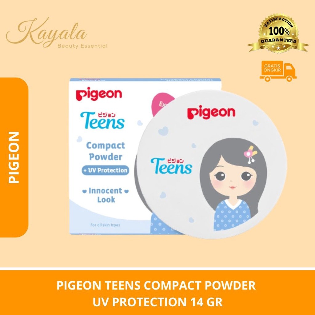 PIGEON TEENS COMPACT POWDER UV PROTECTION 14 GR - COMPACT POWDER PIGEON - BEDAK PIGEON - BEDAK REMAJ