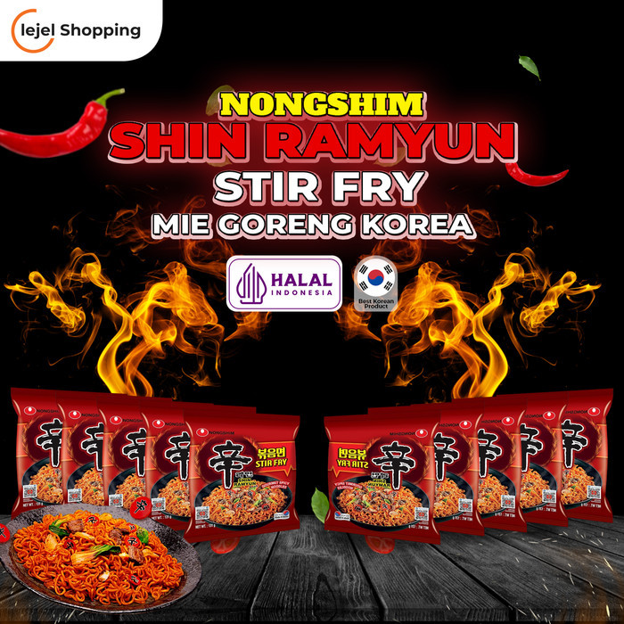 

Nongshim Shin Ramyun Stir Fry Mie Instant Korea Halal