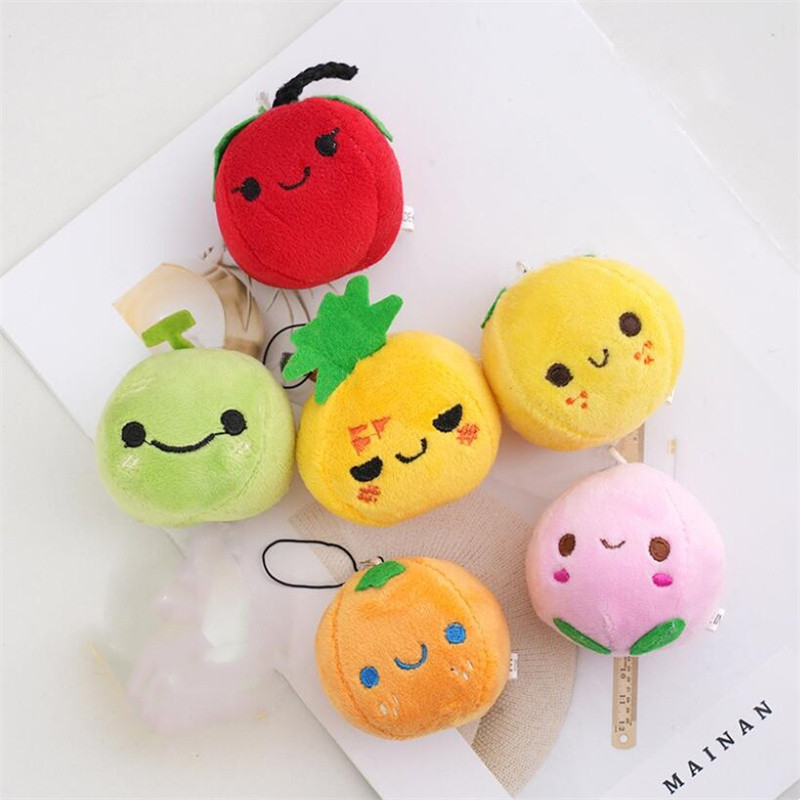 

8cm Simulation Fruit Plush Toy Cute Vegetable Fruit Children Enlightenment Cognitive Teaching Small Doll Birthday Gift