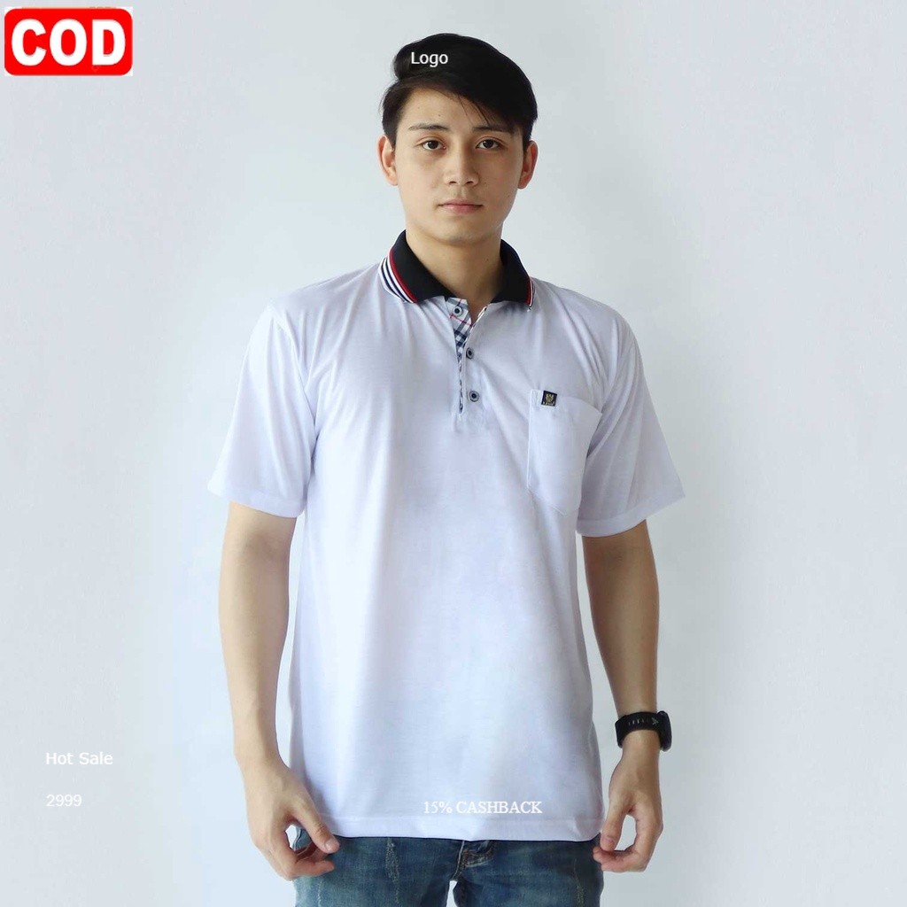 DailyStore 21 - Kaos polo pria Saku dewasa | kaos kerah pria | polo shirt polos saku lengan pendek