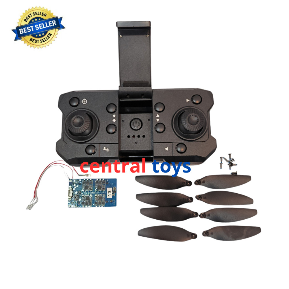 part rc drone brushless E88S remote - receiver board - propeller 8pcs