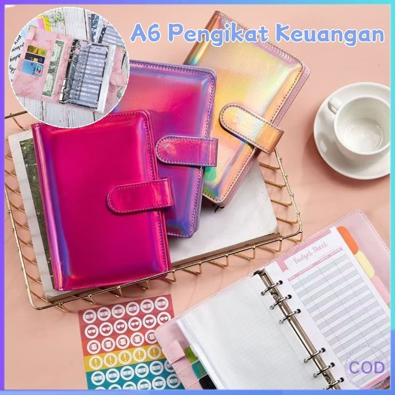 

PU A6 Pengikat Keuangan Buku Penyimpanan Uang Buku Binder Penyimpanan kartu