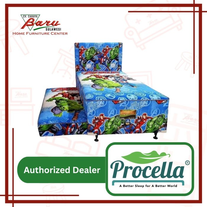 SET Spring Bed 2 in 1 Procella Twin Kids Anak-anak