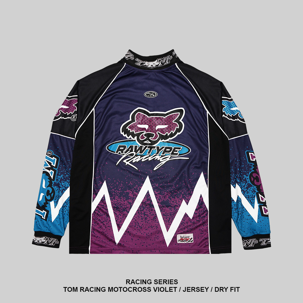 RAWTYPE RIOT Tom Racing Motocross Jersey - Violet