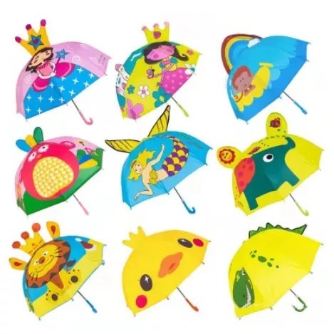 ✨TERLARIS - Payung Anak Kuping Jumbo Besar Karakter Animal Disney Anak TK SD Lucu - RandoM Warna