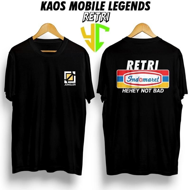 Kaos T-shirt Mobile Legend Retri Indomaret Baju ML Game Moba Distro Atasan Pria Wanita Premium