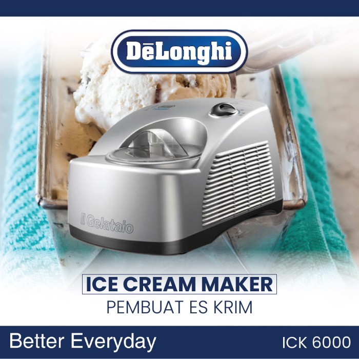 

GROSIR DELONGHI - ICE CREAM MAKER / MESIN PEMBUAT KOPI - ICK 6000 - GARANSI RESMI 1 THN