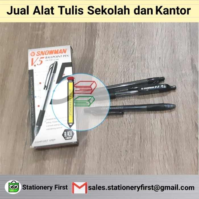 

[Terbaru] Pen Snowman V-5 - Hitam