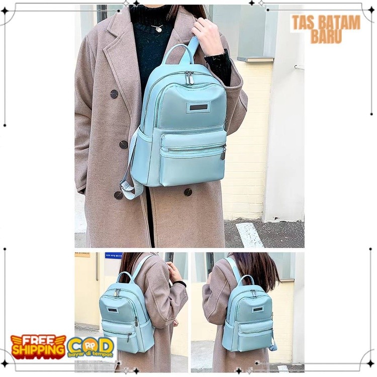 Tas Ransel BACKPACK Import Kulit Premium Tas Sekolah Kuliah Kerja Remaja Dewasa Wanita 1828 kualitas