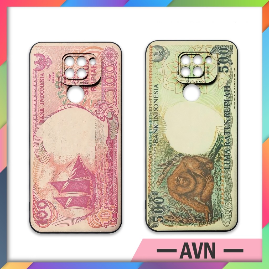 Casing Softcase Redmi Note 9 Pro Gambar Duit Kuno -  Case Cover Silikon Tpu Motif Jadul