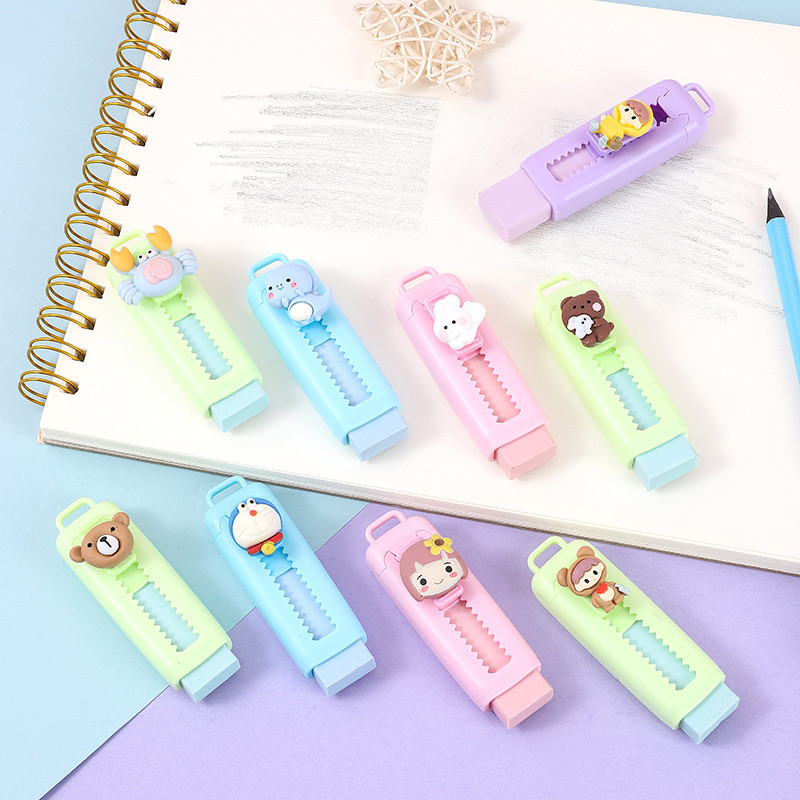 

Penghapus 4B/Penghapus Push-Pull Kartun Lucu Kreatif/Penghapus Bergerak