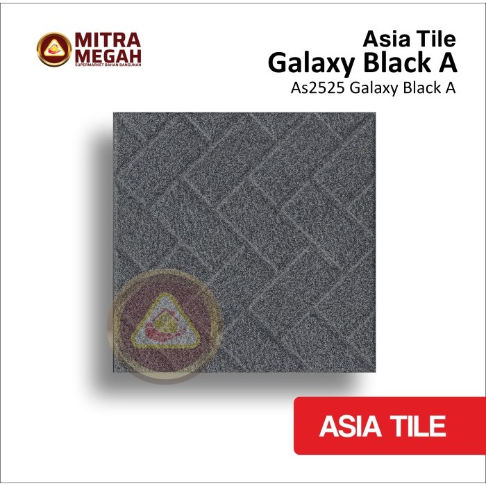 KERAMIK ASIA TILE 25X25 GALAXY BLACK A