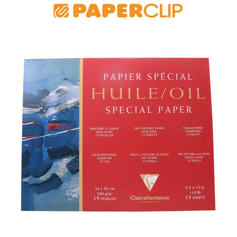 

KERTAS / PAPER PAD CLAIREFONTAINE OIL SPECIAL PAPER 24X30 96492C