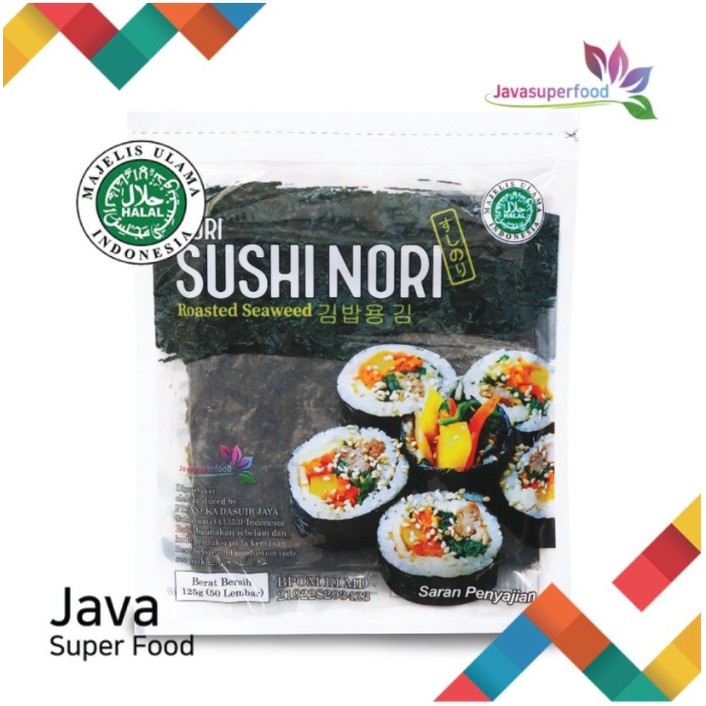 

BEST SELLER Sushi Nori HALAL Seaweed Rumput Laut Sushi Untuk Kimbab/ Gimbab - Isi 20 lembar