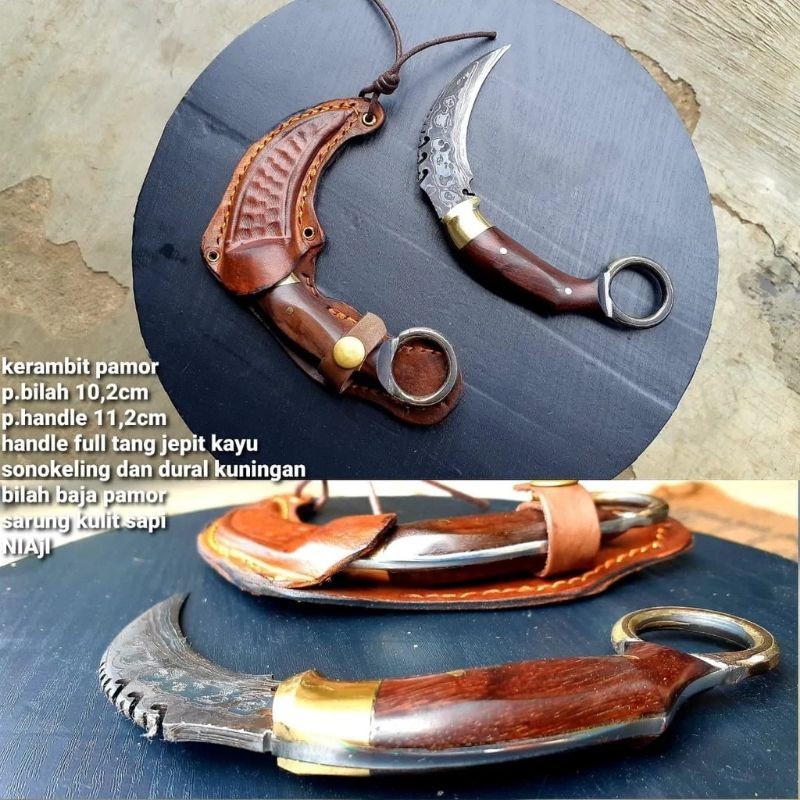 KERAMBIT PAMOR DAMASCUS/KRAMBIT DAMASCUS PAMOR UKIR