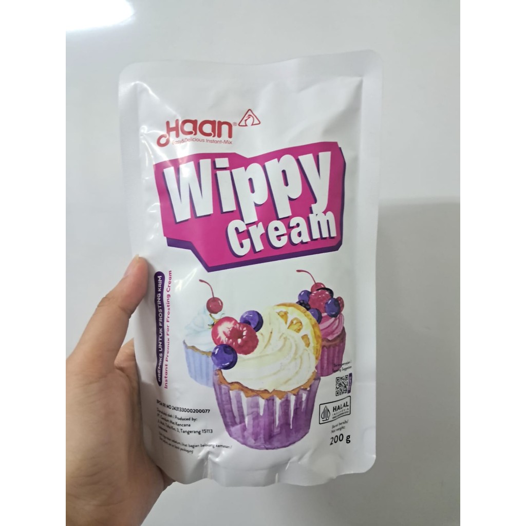 

Haan Whip Cream pouch kemasan 200gr