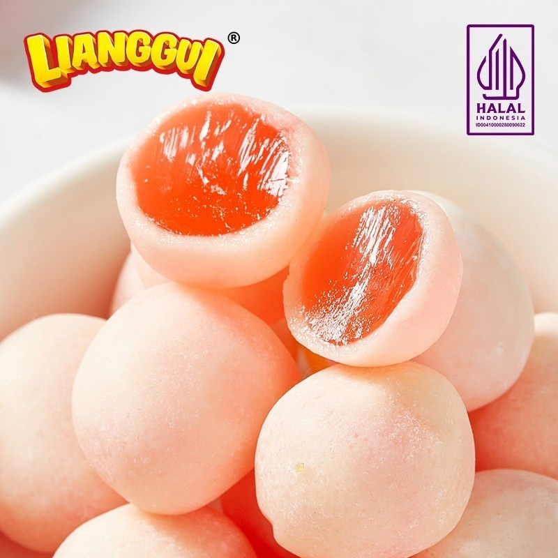 

[Menjual harga rendah] LIANGGUI Permen Viral Soft Candy Rasa Buah Permen rasa buah Mix Rasa Fruity Chewy Mini Ball Permen candy rasa buah