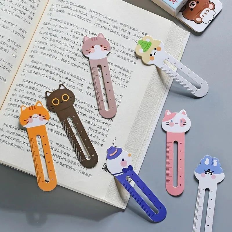 

Penggaris Universal Murid Sekolah Dasar/Pembatas Buku Hewan Lucu/Penggaris Kartun Cantik
