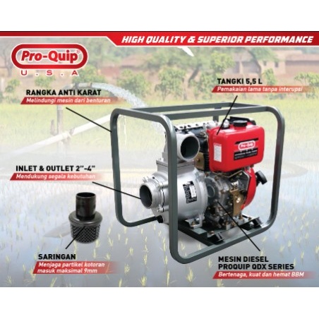 Mesin Pompa Air Sawah Diesel PRO-QUIP - QDP50