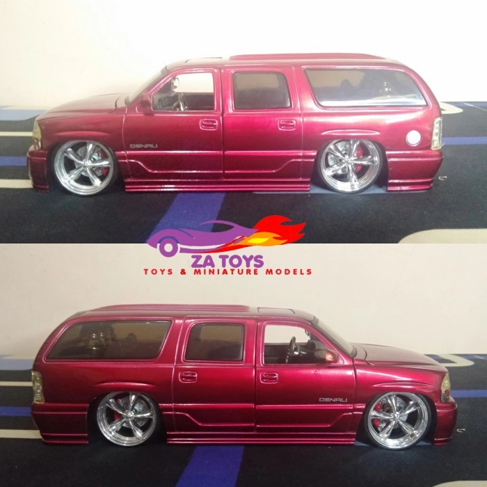 KMS99 Diecast Jada Toys GMC Yukon Denali XL Merah Loose Skala 1:24
