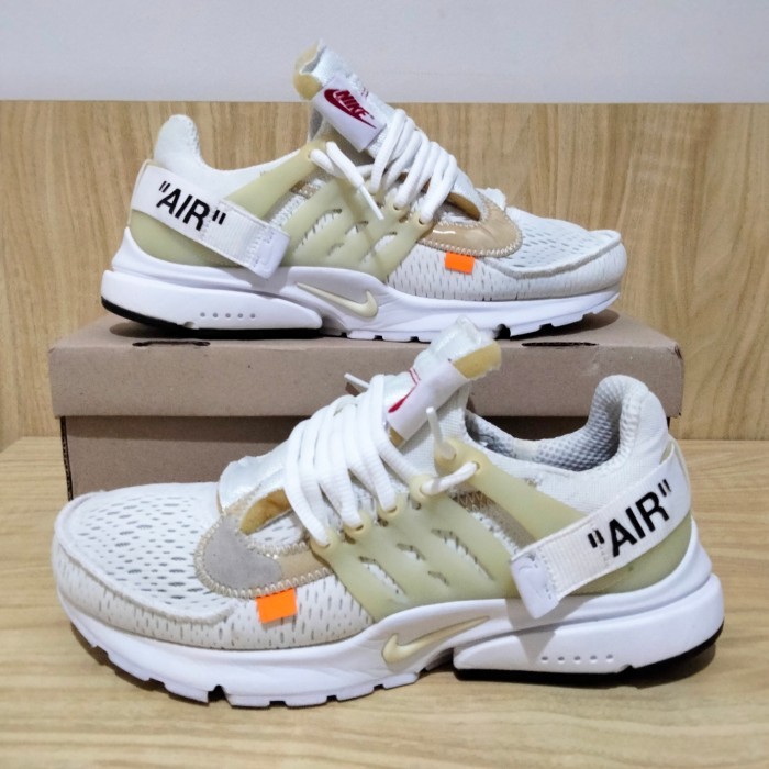 Off Presto White Virgil Abloh Sneakers Sepatu Shoes Low Mesh Air OW The Ten