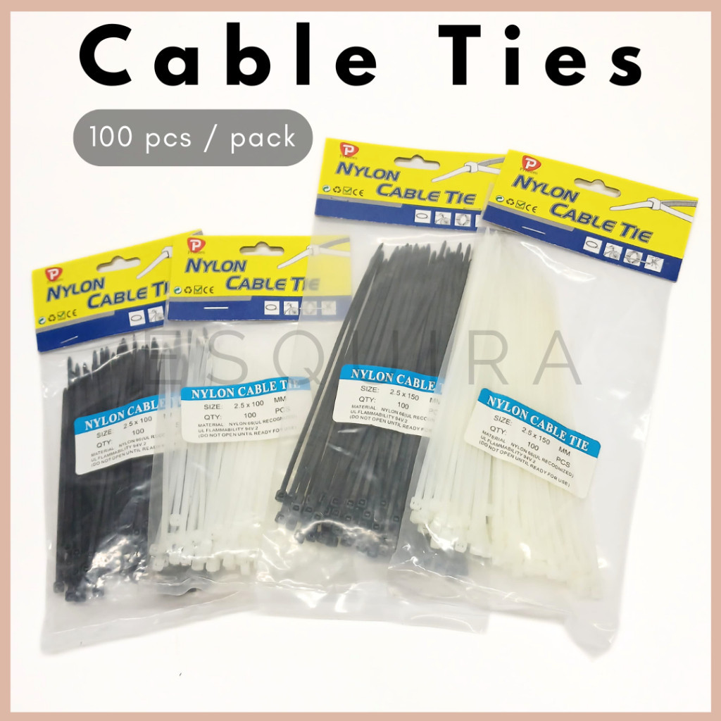 

(ESQ) Cable Ties / Kabel Tie / Pengikat Bungkus Makanan 10 Cm / NCTP100/NCTH100